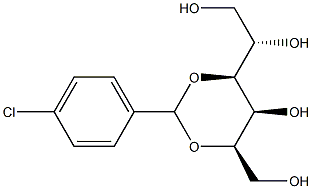 2-O,4-O-(4-Chlorobenzylidene)-L-glucitol Structure