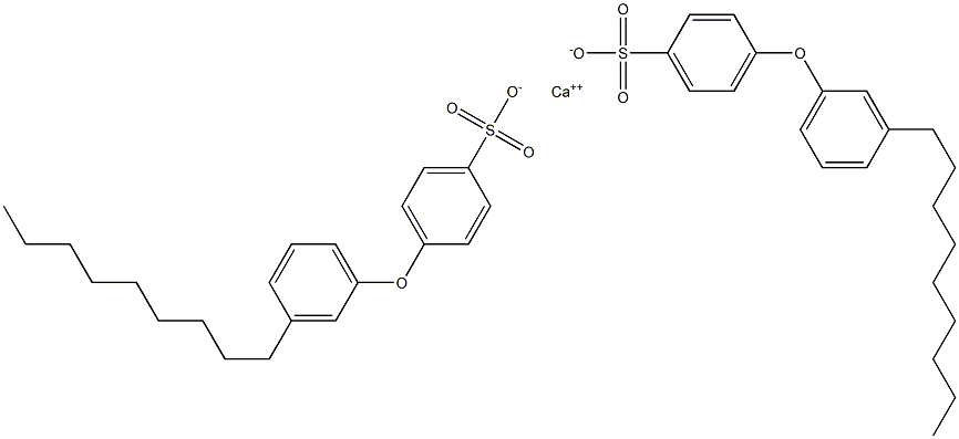 Bis[4-(3-nonylphenoxy)benzenesulfonic acid]calcium salt Structure