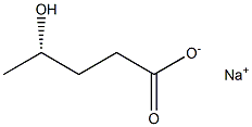[S,(+)]-4-Hydroxyvaleric acid sodium salt Structure