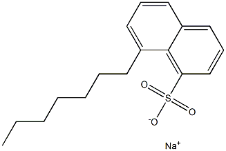 8-Heptyl-1-naphthalenesulfonic acid sodium salt Structure
