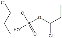 Phosphoric acid hydrogen bis(1-chloropropyl) ester 구조식 이미지