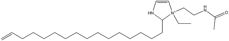 1-[2-(Acetylamino)ethyl]-1-ethyl-2-(15-hexadecenyl)-4-imidazoline-1-ium 구조식 이미지