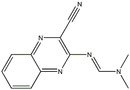 3-[(Dimethylaminomethylene)amino]-2-quinoxalinecarbonitrile 구조식 이미지