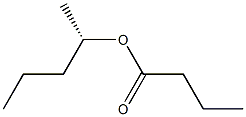 (+)-Butyric acid (S)-1-methylbutyl ester Structure