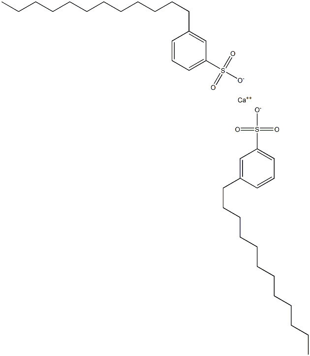 Bis(3-dodecylbenzenesulfonic acid)calcium salt Structure