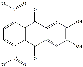 2,3-Dihydroxy-5,8-dinitroanthraquinone Structure