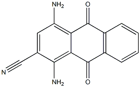 1,4-Diamino-9,10-dihydro-9,10-dioxoanthracene-2-carbonitrile Structure