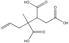 Butane-1,2,3-tricarboxylic acid 3-(2-propenyl) ester Structure