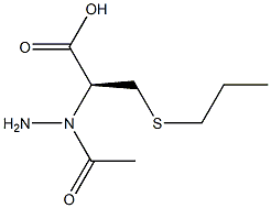 (2S)-2-(Aminomethylcarbonylamino)-3-(propylthio)propionic acid Structure