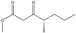 [S,(+)]-4-Methyl-3-oxoheptanoic acid methyl ester 구조식 이미지