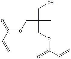 Bisacrylic acid 2-hydroxymethyl-2-methyl-1,3-propanediyl ester Structure