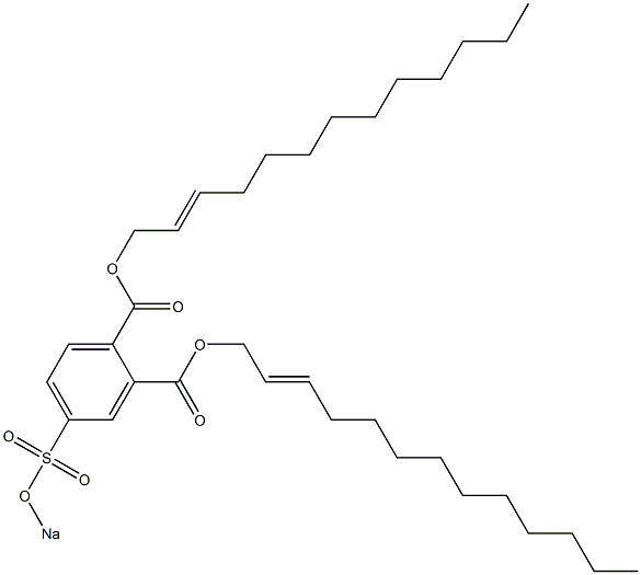 4-(Sodiosulfo)phthalic acid di(2-tridecenyl) ester 구조식 이미지