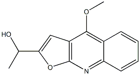 2-(1-Hydroxyethyl)-4-methoxyfuro[2,3-b]quinoline Structure