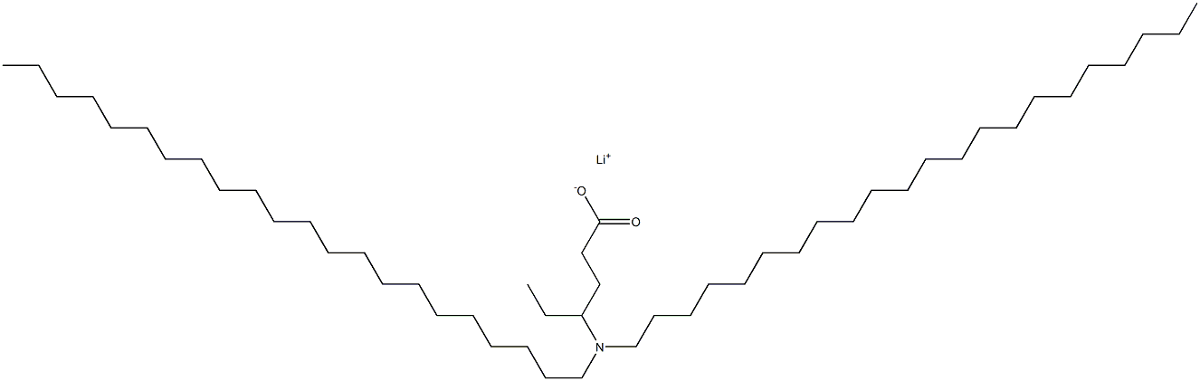 4-(Didocosylamino)hexanoic acid lithium salt Structure