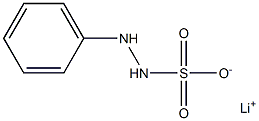 1-Phenylhydrazine-2-sulfonic acid lithium salt 구조식 이미지