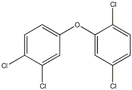 2,5-Dichlorophenyl 3,4-dichlorophenyl ether Structure