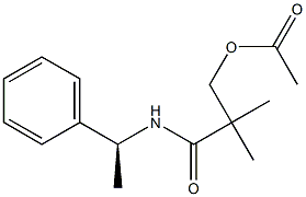 N-[(1S)-1-Phenylethyl]-3-(acetyloxy)-2,2-dimethylpropanamide Structure