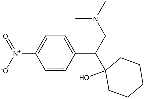 1-[1-(4-Nitrophenyl)-2-dimethylaminoethyl]cyclohexanol 구조식 이미지