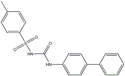 1-[4-Phenylphenyl]-3-(4-methylphenylsulfonyl)urea 구조식 이미지