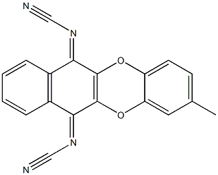 N,N'-Dicyano-2-methylbenzo[b]naphtho[2,3-e][1,4]dioxin-6,11-diimine Structure