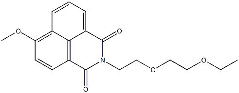 N-[2-(2-Ethoxyethoxy)ethyl]-4-methoxy-1,8-naphthalenedicarboximide Structure