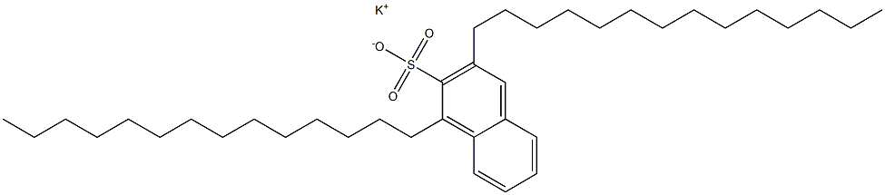 1,3-Ditetradecyl-2-naphthalenesulfonic acid potassium salt 구조식 이미지