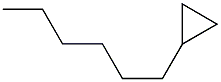 1-Hexylcyclopropane Structure