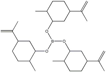 Boric acid tris(5-isopropenyl-2-methylcyclohexyl) ester Structure