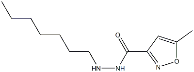 N'-Heptyl-5-methyl-3-isoxazolecarbohydrazide 구조식 이미지