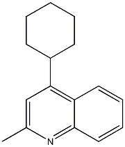 4-Cyclohexyl-2-methylquinoline 구조식 이미지