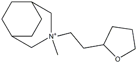 3-Methyl-3-[2-[(tetrahydrofuran)-2-yl]ethyl]-3-azoniabicyclo[3.2.2]nonane Structure