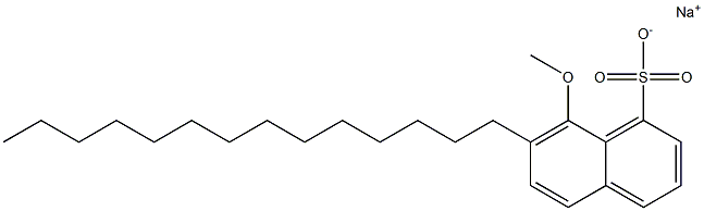 8-Methoxy-7-tetradecyl-1-naphthalenesulfonic acid sodium salt 구조식 이미지