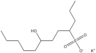 7-Hydroxydodecane-4-sulfonic acid potassium salt 구조식 이미지