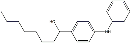 4-(1-Hydroxyoctyl)phenylphenylamine Structure