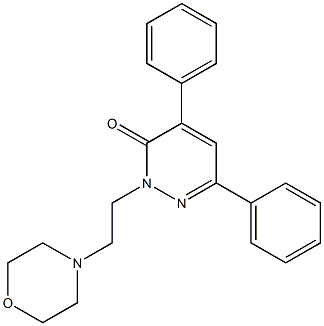 4,6-Diphenyl-2-(2-morpholinoethyl)pyridazin-3(2H)-one Structure