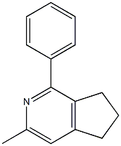 6,7-Dihydro-3-methyl-1-phenyl-5H-cyclopenta[c]pyridine 구조식 이미지