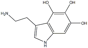 3-(2-Aminoethyl)-1H-indole-4,5,6-triol 구조식 이미지