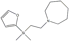 Hexahydro-1-[2-[(2-furanyl)dimethylsilyl]ethyl]-1H-azepine Structure