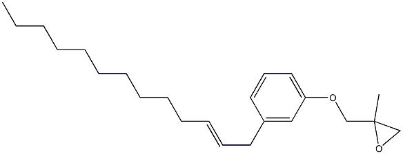 3-(2-Tridecenyl)phenyl 2-methylglycidyl ether 구조식 이미지