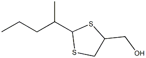 2-(1-Methylbutyl)-1,3-dithiolane-4-methanol Structure