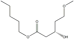 (S)-3-Hydroxy-5-methoxypentanoic acid pentyl ester 구조식 이미지