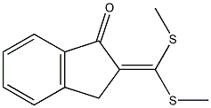 2-[Bis(methylthio)methylene]-1-indanone Structure