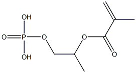 Phosphoric acid dihydrogen 2-methacryloyloxypropyl ester Structure