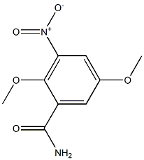 2,5-Dimethoxy-3-nitrobenzamide 구조식 이미지