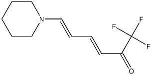 (3E,5E)-6-Piperidino-1,1,1-trifluoro-3,5-hexadien-2-one Structure