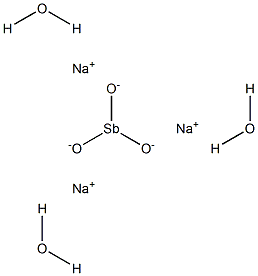 Sodium antimonite trihydrate 구조식 이미지