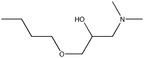 1-Dimethylamino-3-butoxy-2-propanol Structure