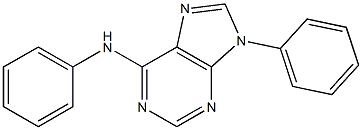 6-Phenylamino-9-phenyl-9H-purine 구조식 이미지