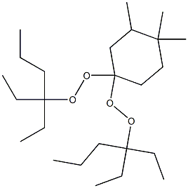 3,4,4-Trimethyl-1,1-bis(1,1-diethylbutylperoxy)cyclohexane Structure