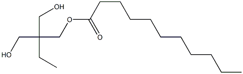 Undecanoic acid 2,2-bis(hydroxymethyl)butyl ester Structure